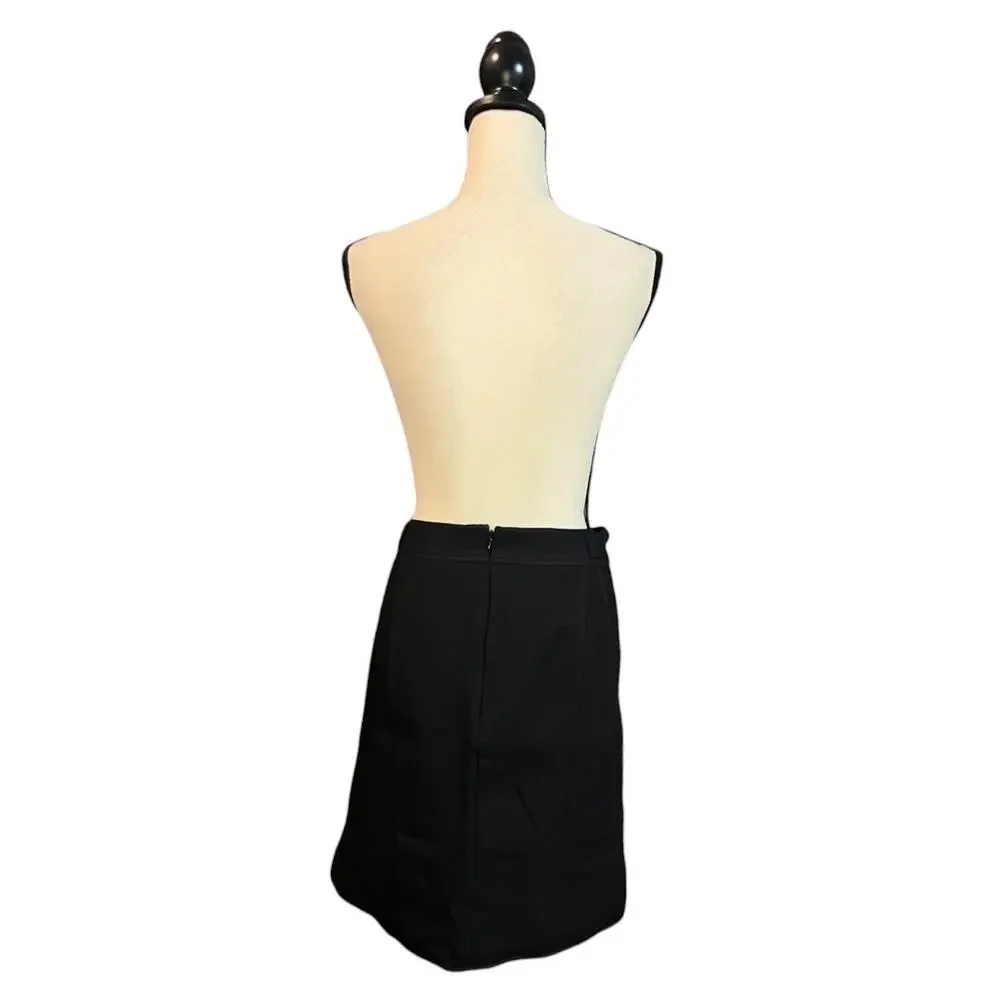 NWT White House Black Market Sportif Pencil Skirt Womens Size 10 Black Lined